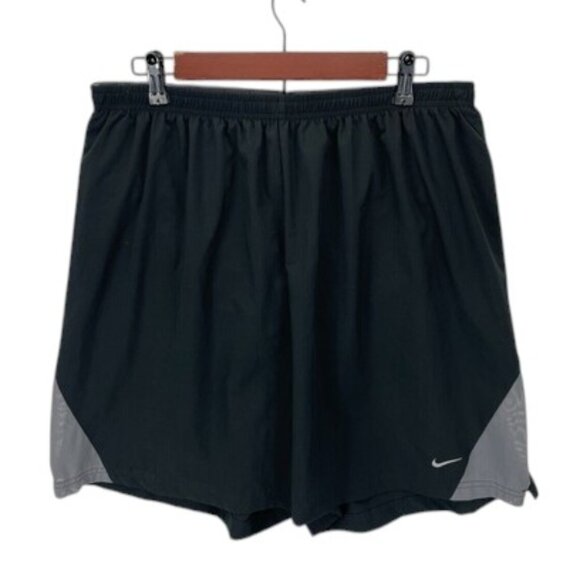 Nike Dri-FIT Training Shorts Men’s XXL Gray Black Patchwork Athletic Gym Wear - Picture 1 of 8